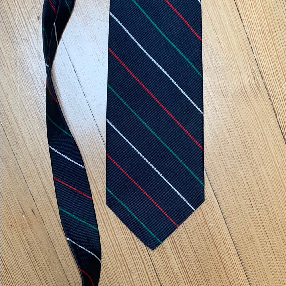 Blue and Red Striped Classic Ties Accessories